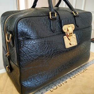 Louis Vuitton Black Cuir Indra Duffel Bag Louis Vuitton